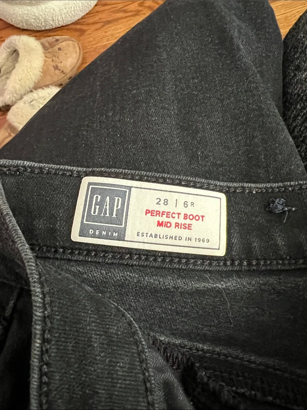 GAP Black Perfect Boot Mid Rise Jeans - Picture 1 of 2